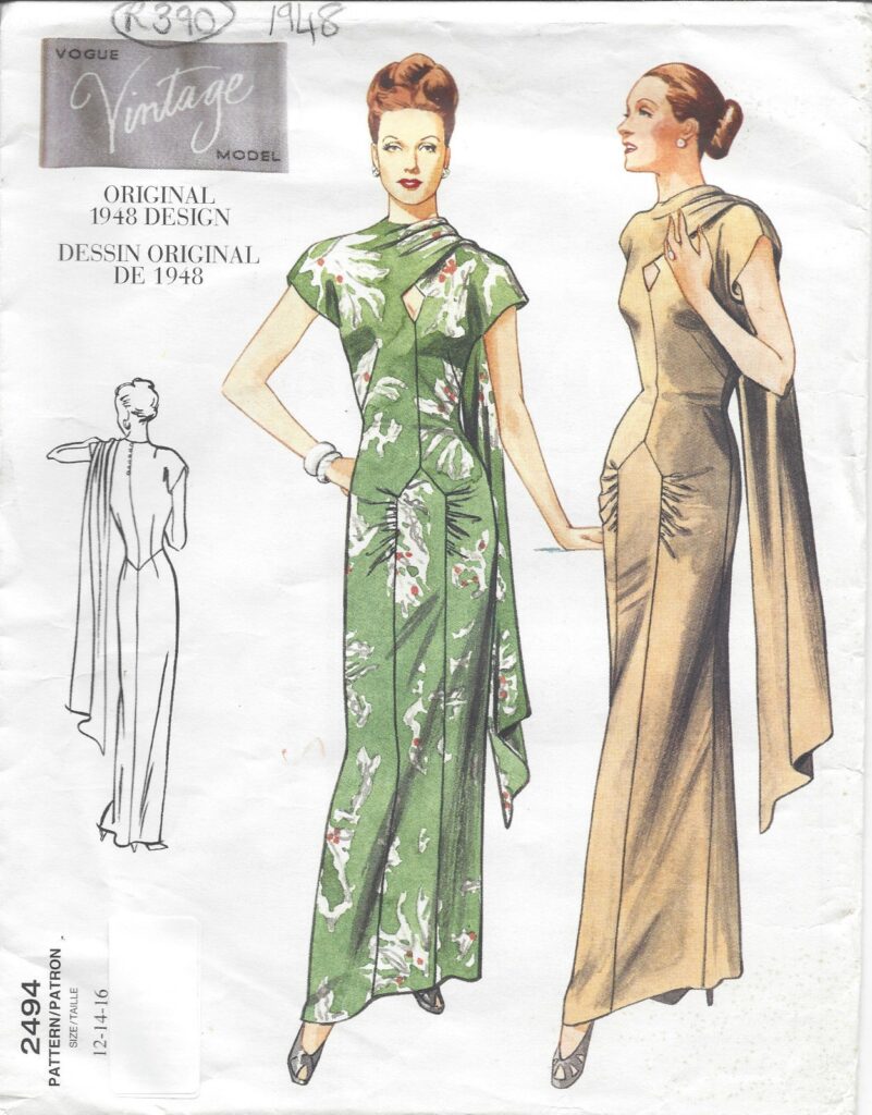 Vintage Vogue Designer Sewing Patterns