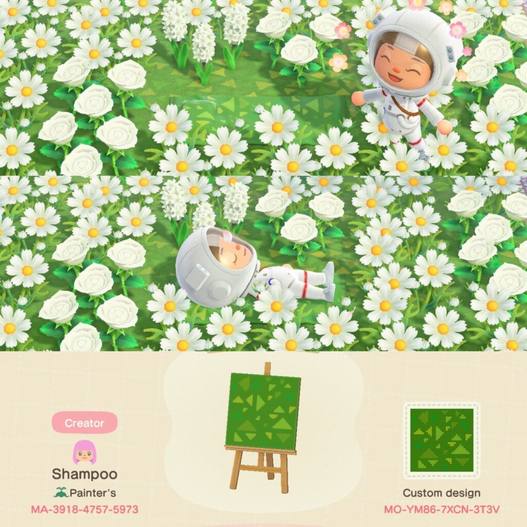Animal Crossing Grass Pattern Custom Design