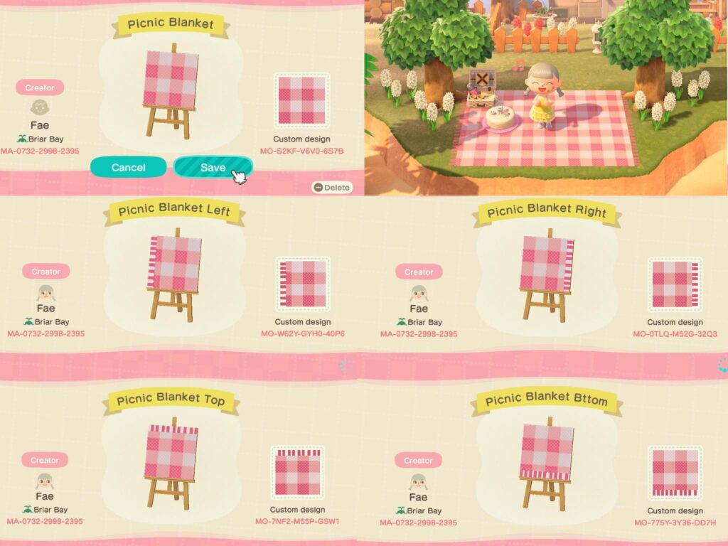 Animal Crossing Custom Design Patterns