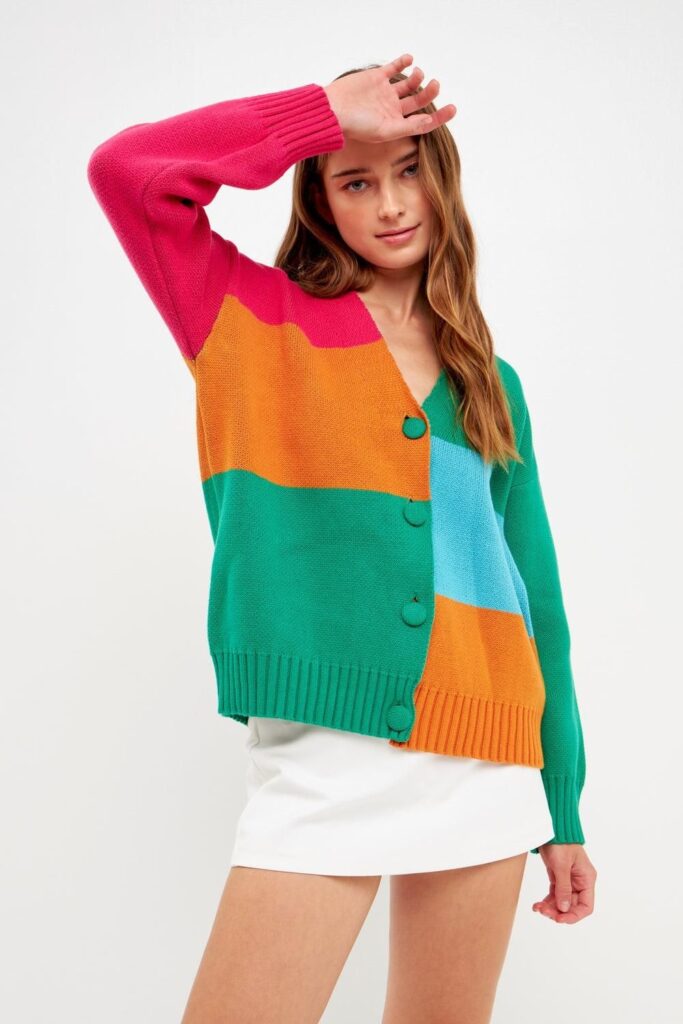 Asos Design Oversized Knit Sweater With Mushroom Pattern In Beige