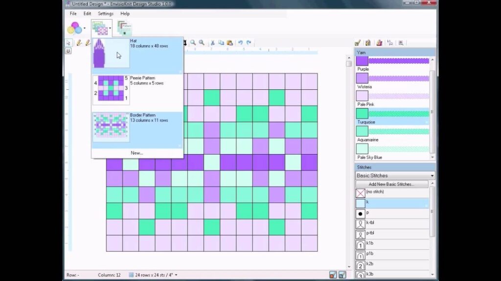 Knitting Pattern Design Software