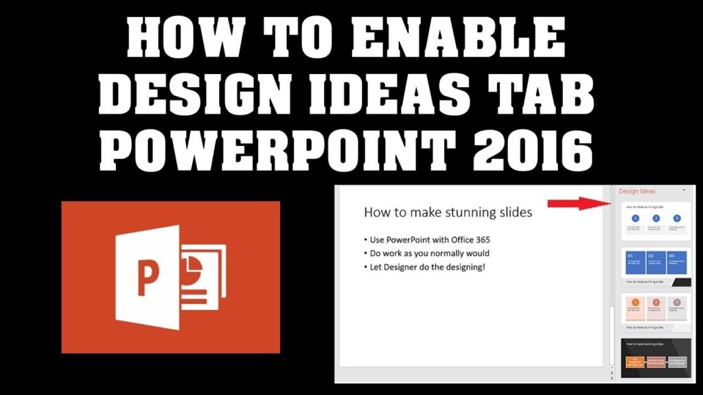 Design Ideas Tab Not Showing In Powerpoint