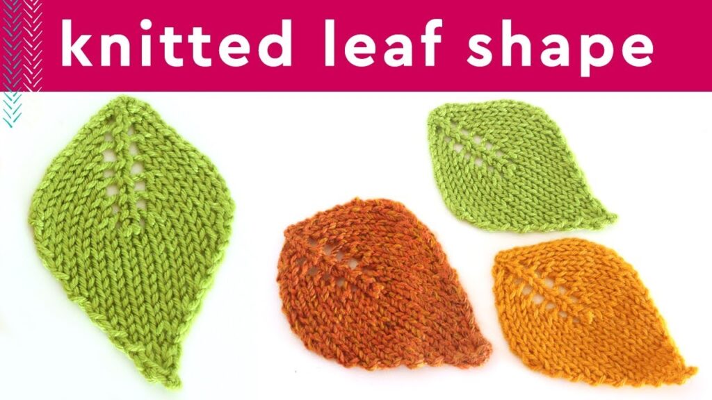 Leaf Design Knitting Pattern