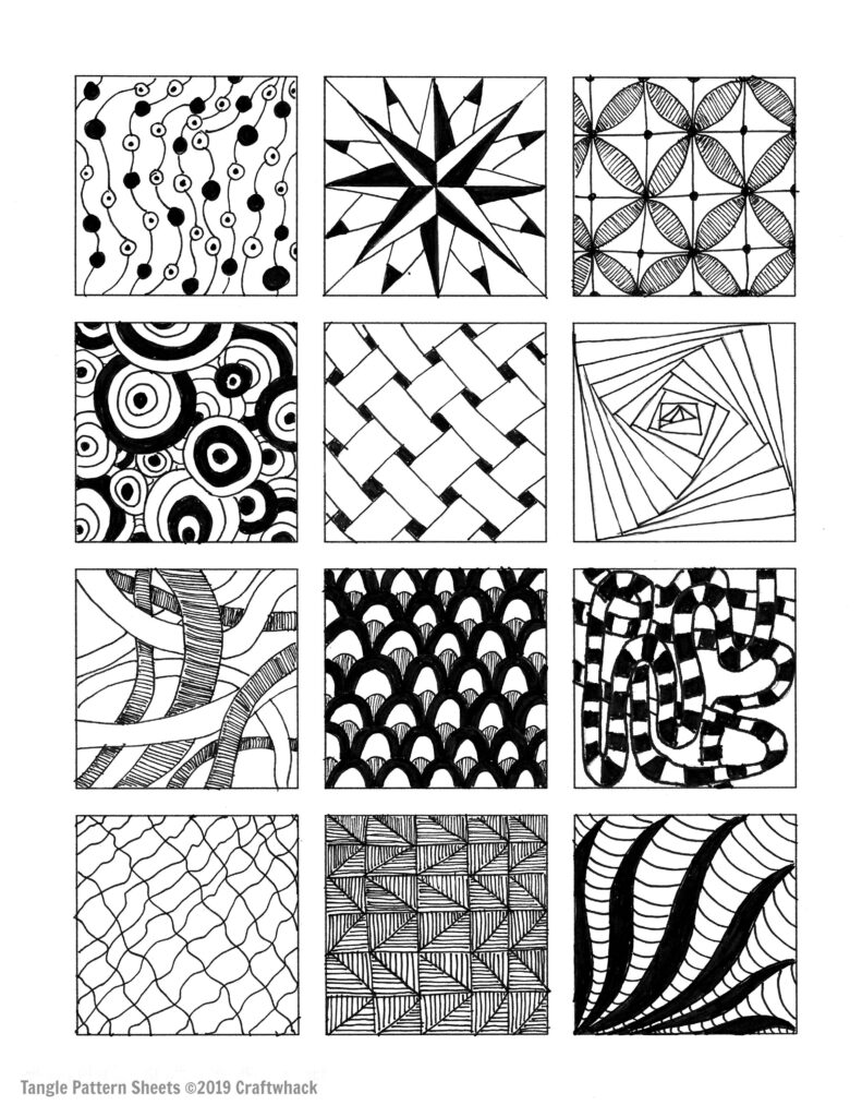 Pattern Ideas For Zentangle