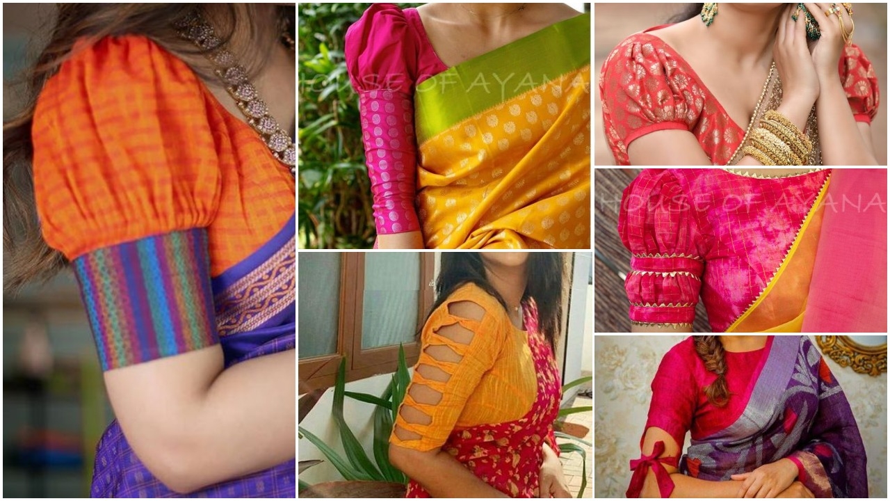 Saree Blouse Sleeves Design Patterns - Pattern Design Ideas