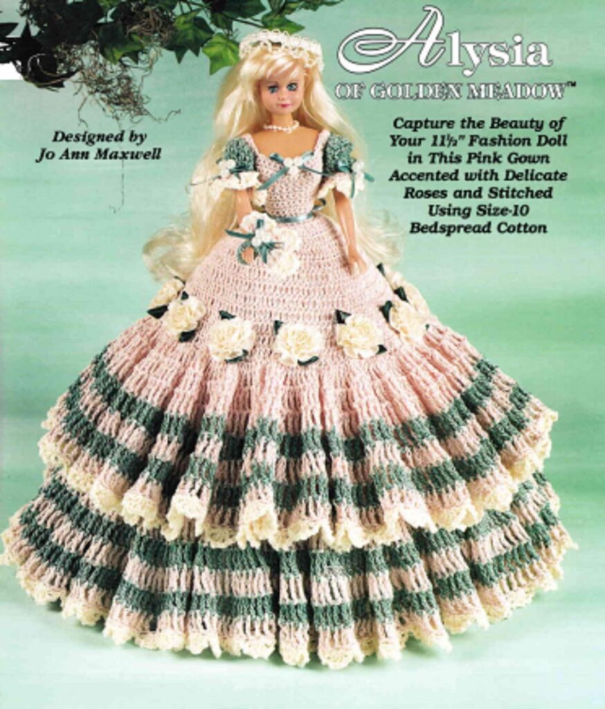 Crochet Afghan Pattern With Barbie Design