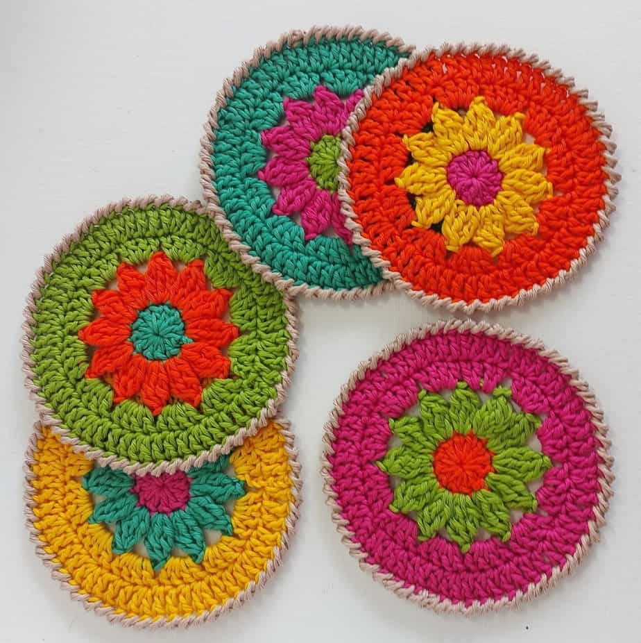 Annies Design Crochet Coaster Pattern
